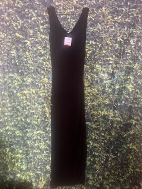 Shade & Shore Black Sleeveless Swim Cover Maxi Dress